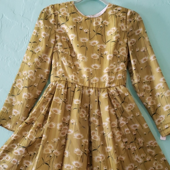 Vintage 60s green floral - Picture 2 of 5